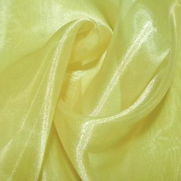 13pcs - Crystal Organza Table Runner 14"x108" - Yellow 688