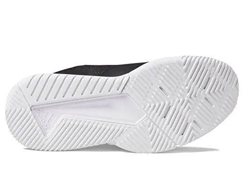 adidas Men's Court Team Bounce 2.0 Indoor Shoe, White/Black/White, 10