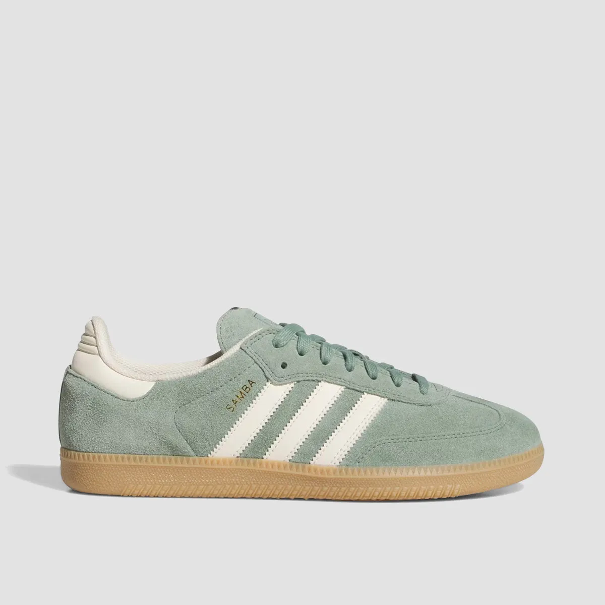 adidas Samba Shoes - Silver Green/Wonder White/Gold Met.