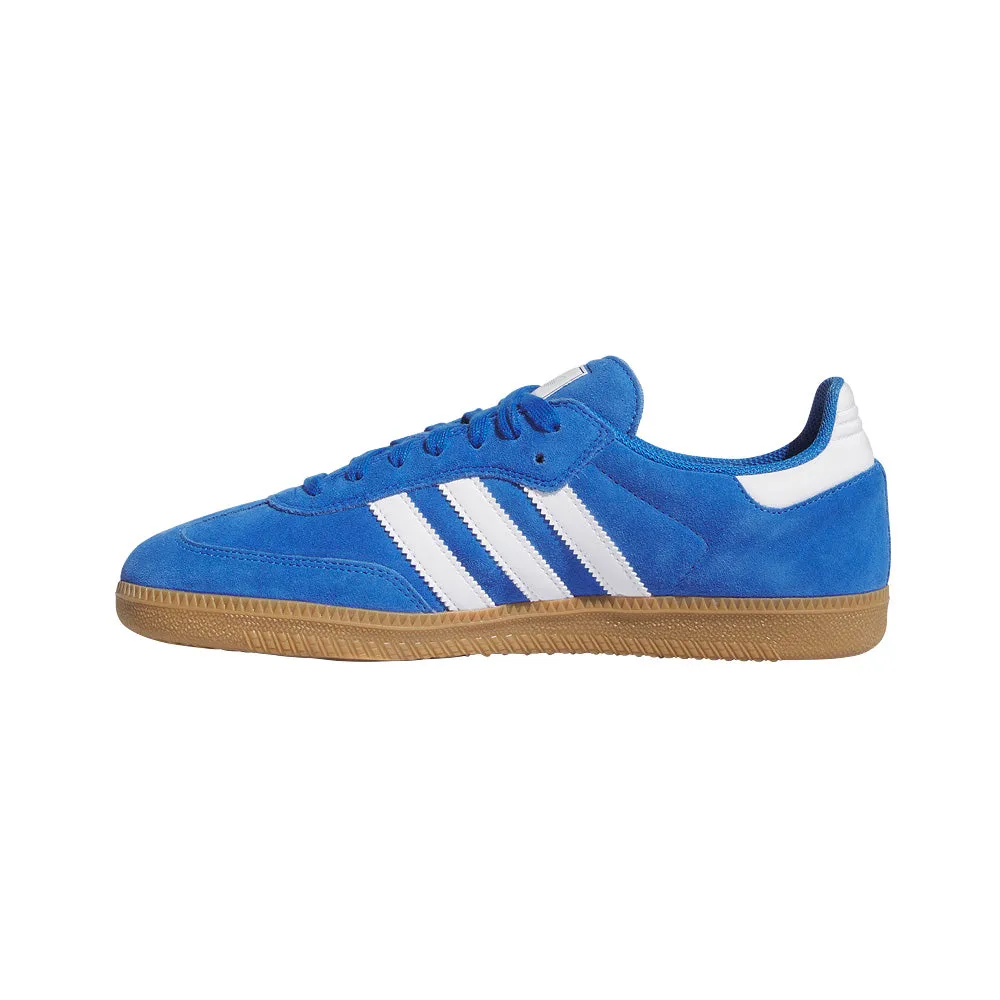 adidas SKATEBOARDING SAMBA ADV SHOES // BLUE BIRD/CLOUD WHITE/GOLD METALLIC