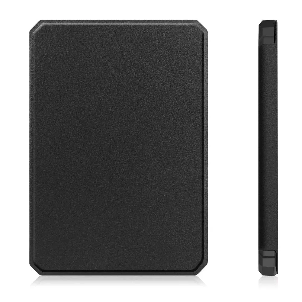 Amazon Kindle (2022) Leather Case Smart Cover Sleeve Litchi Look - Black