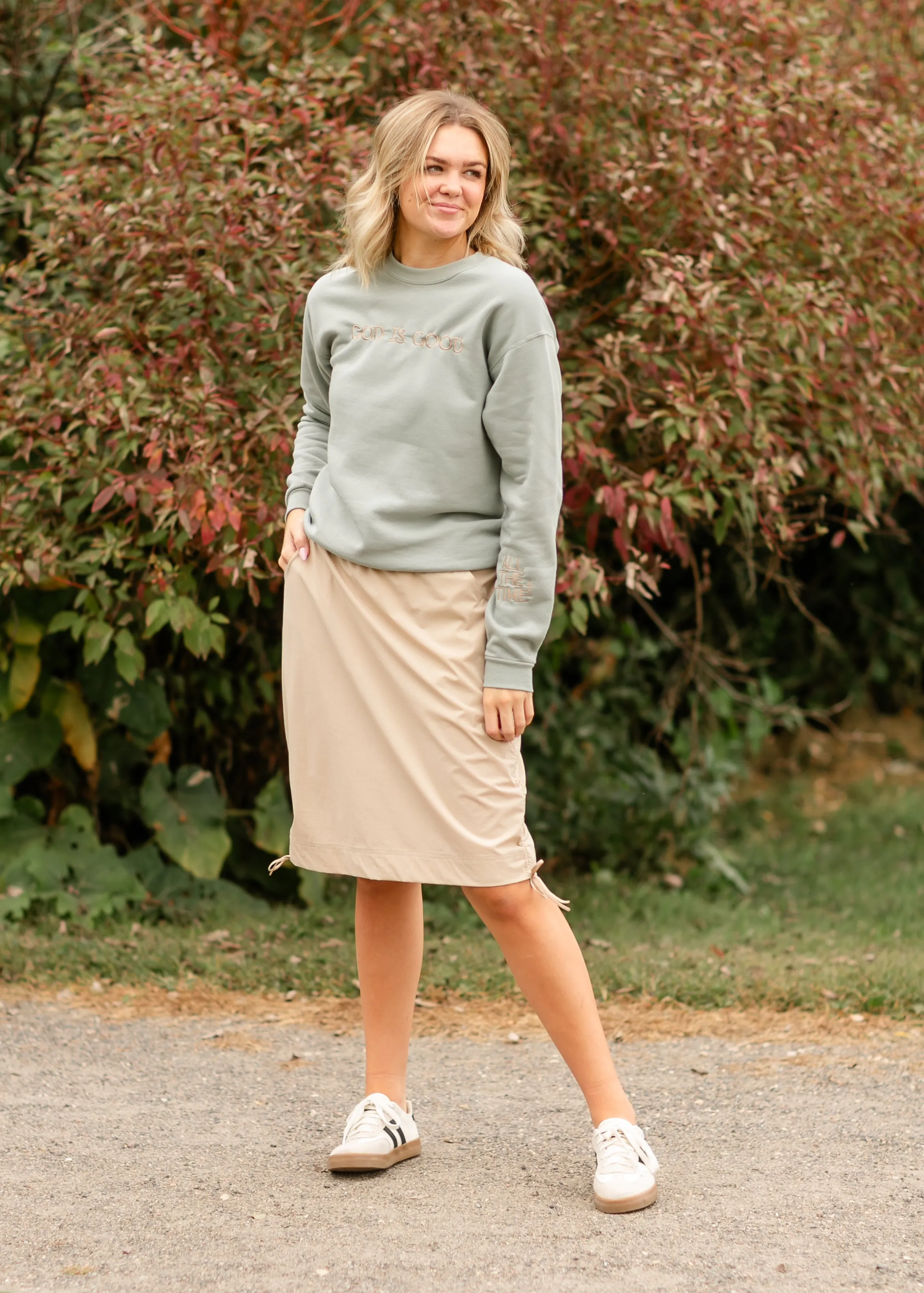 Andie Hiking Midi Skirt Tan - FINAL SALE