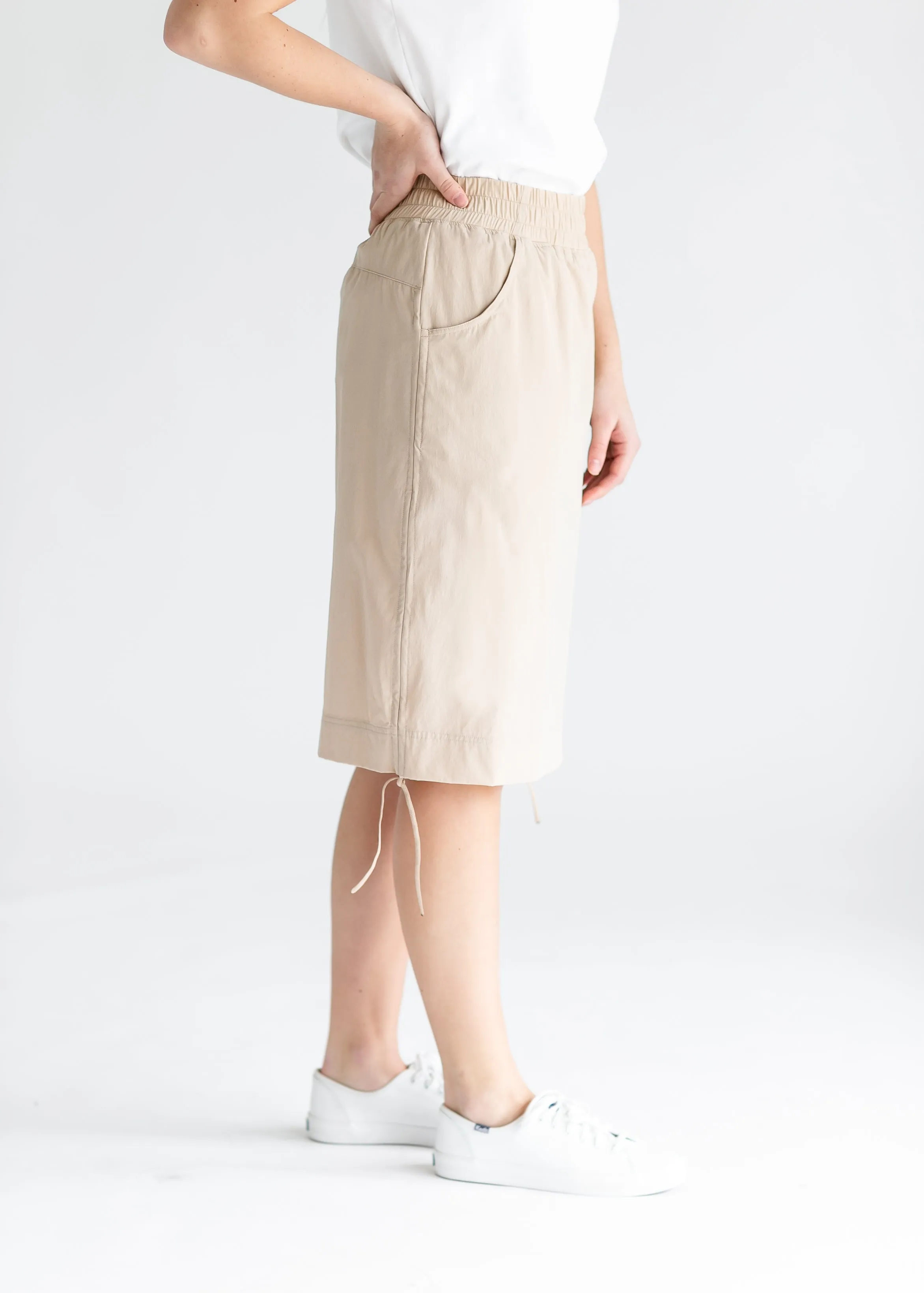 Andie Hiking Midi Skirt Tan - FINAL SALE