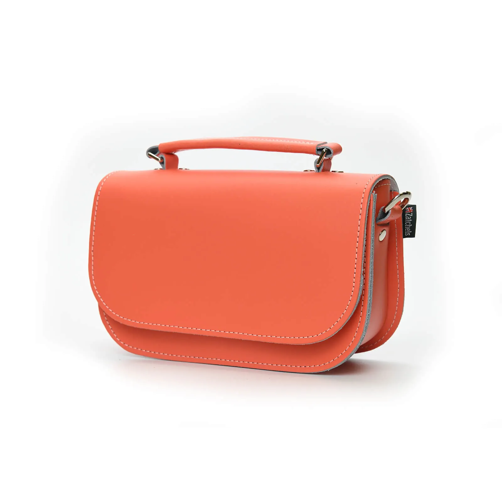 Aura Handmade Leather Bag - Coral