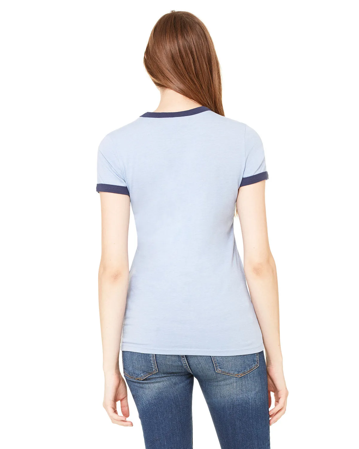 Bella   Canvas B6050 Ladies' Jersey Short-Sleeve Ringer T-Shirt