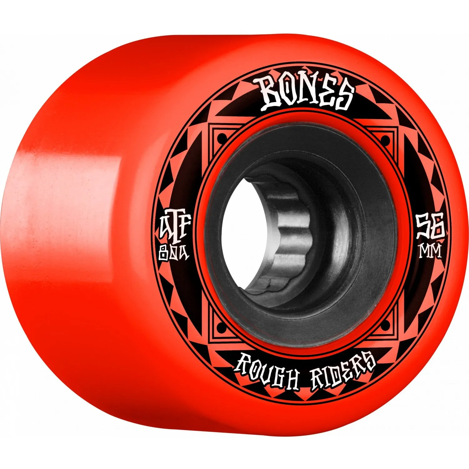 Bones ATF Rough Rider Runners 56mm 80a Wheels - Red (Set of 4)