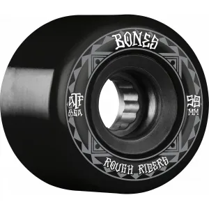 Bones ATF Rough Rider Runners 59mm 80a Wheels - Black (Set of 4)