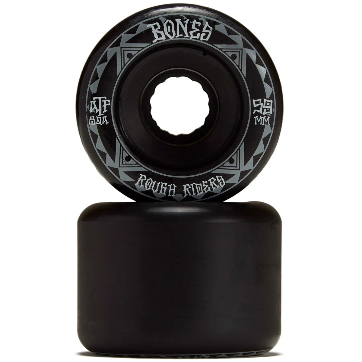 Bones Rough Riders Runners Skateboard Wheels - Black - 59mm