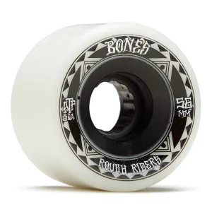 Bones Rough Riders Runners Skateboard Wheels - White - 56mm