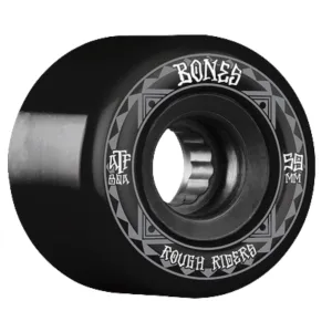 BONES WHEELS ATF ROUGH RIDER SKATEBOARD WHEELS RUNNERS 59MM 80A BLACK