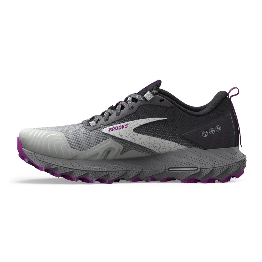 Brooks Cascadia 17 | Oyster / Blackened Pearl / Purple | Womens