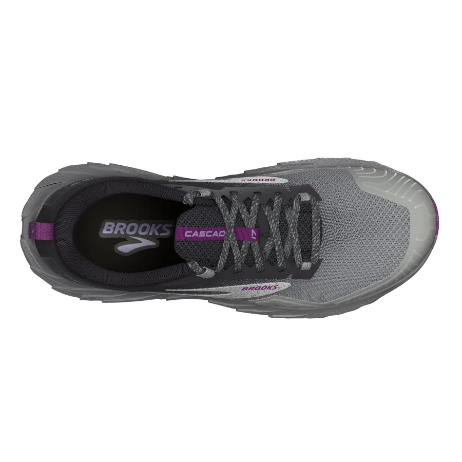 Brooks Cascadia 17 | Oyster / Blackened Pearl / Purple | Womens