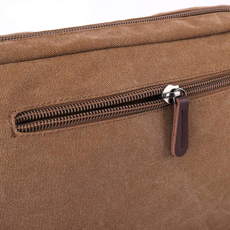 Canvas Messenger Bag | Fits 13.3 Inch Laptop