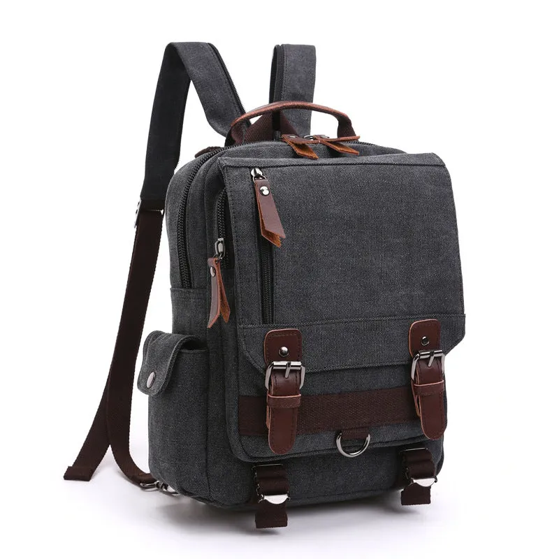 Canvas Travel Backpack Casual Canvas Backpack Stylish Unisex School Backpack