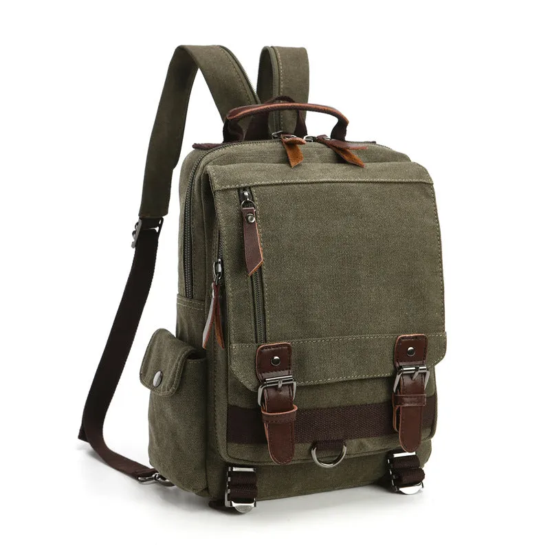 Canvas Travel Backpack Casual Canvas Backpack Stylish Unisex School Backpack