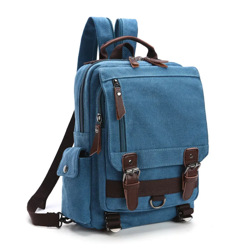 Canvas Travel Backpack Casual Canvas Backpack Stylish Unisex School Backpack