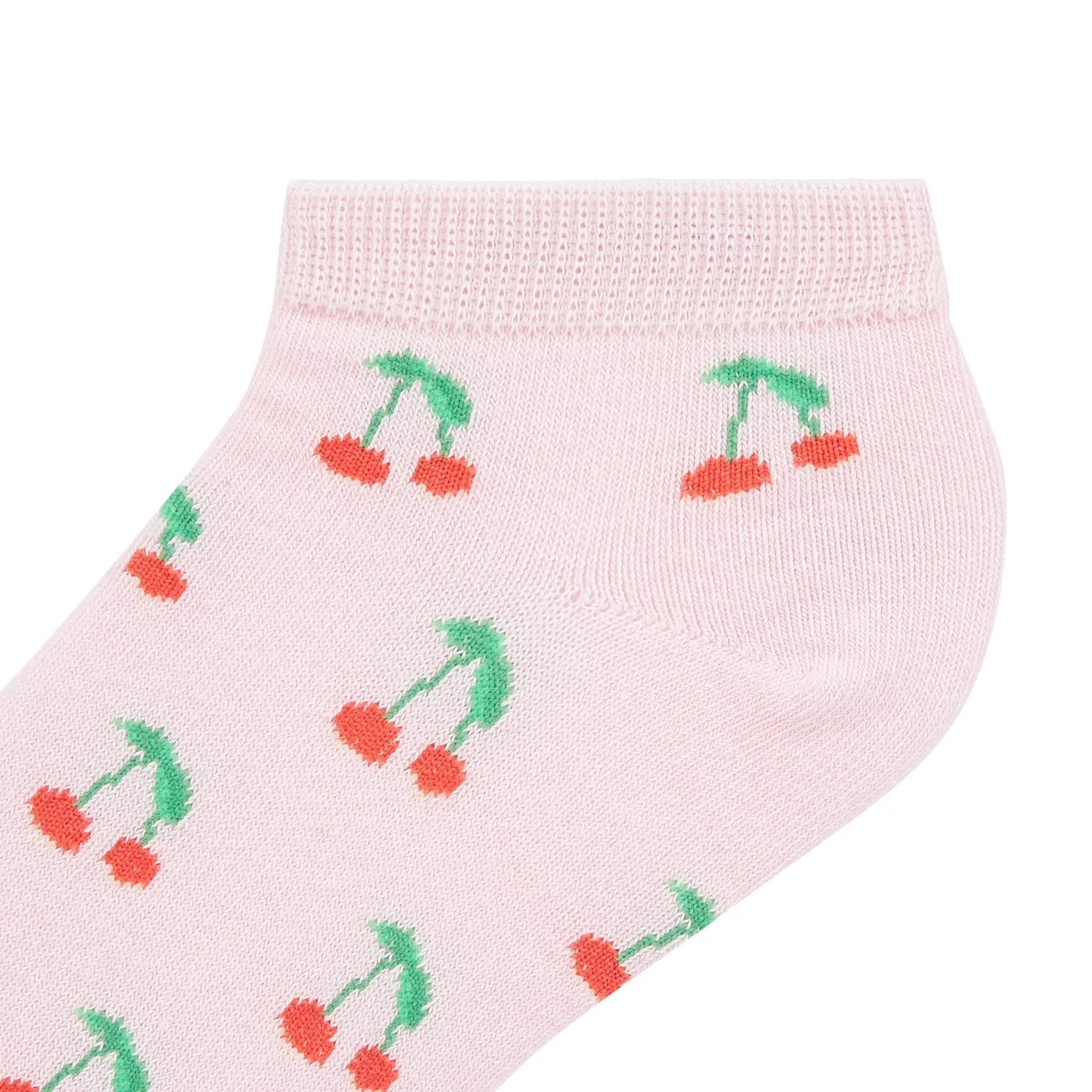 Cherry Printed Ankle Socks