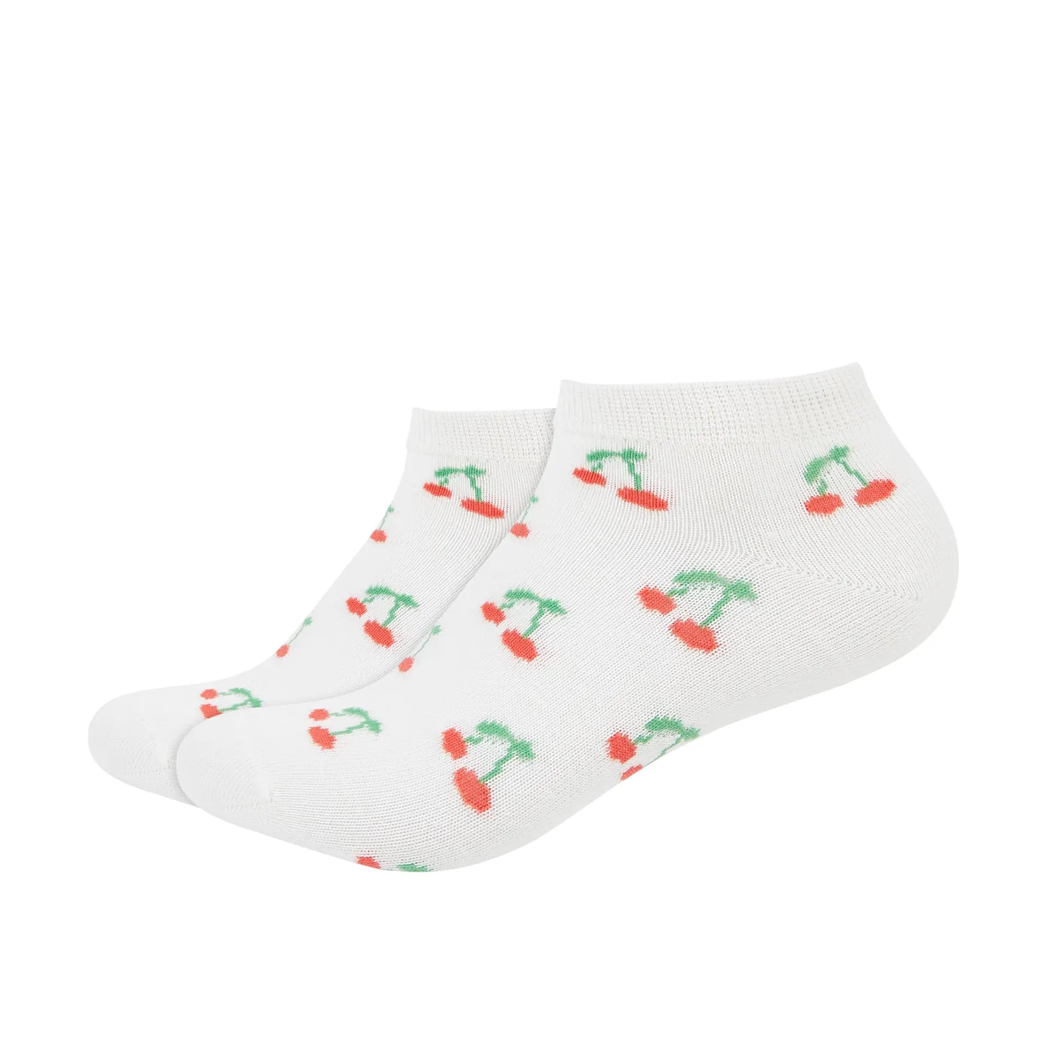 Cherry Printed Ankle Socks