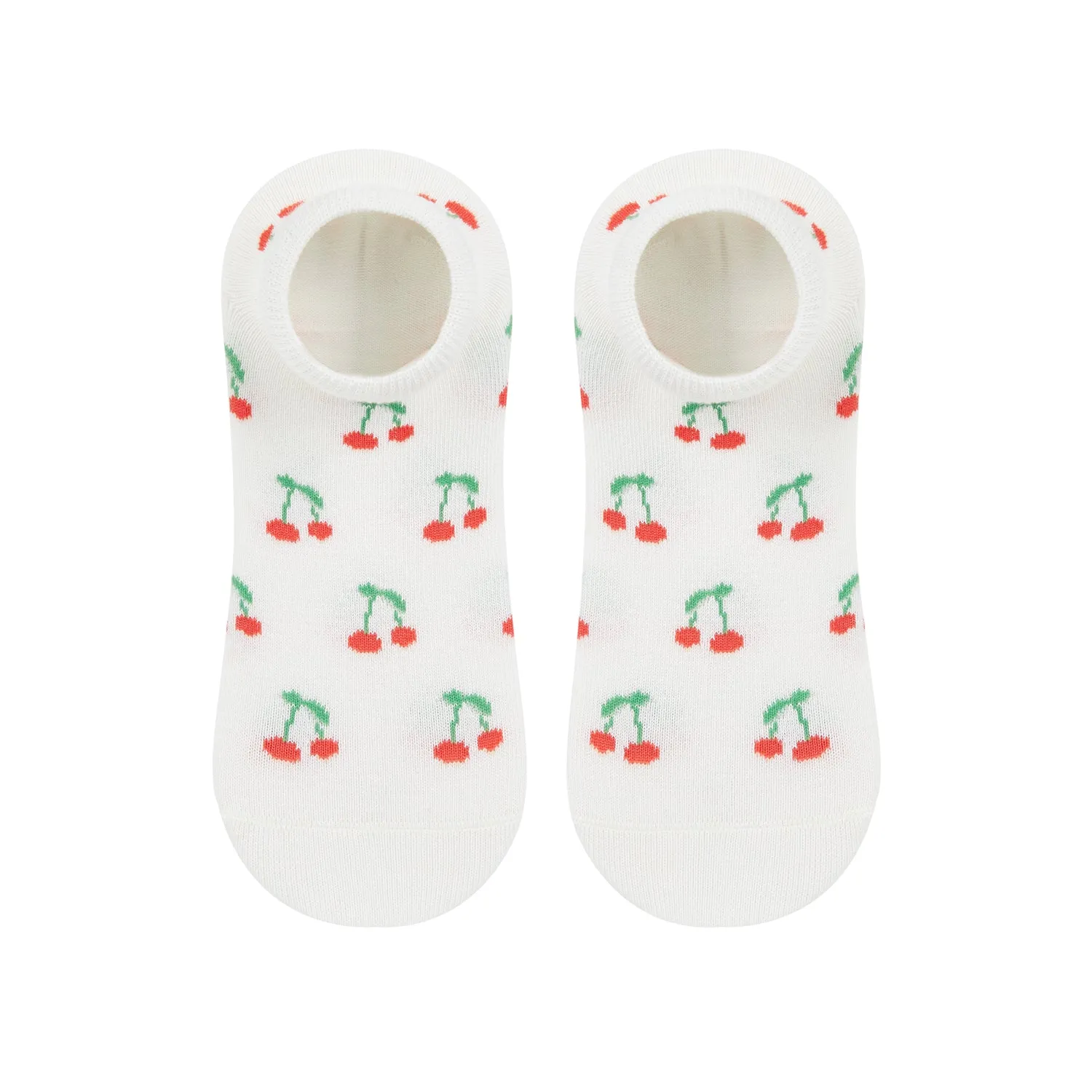 Cherry Printed Ankle Socks