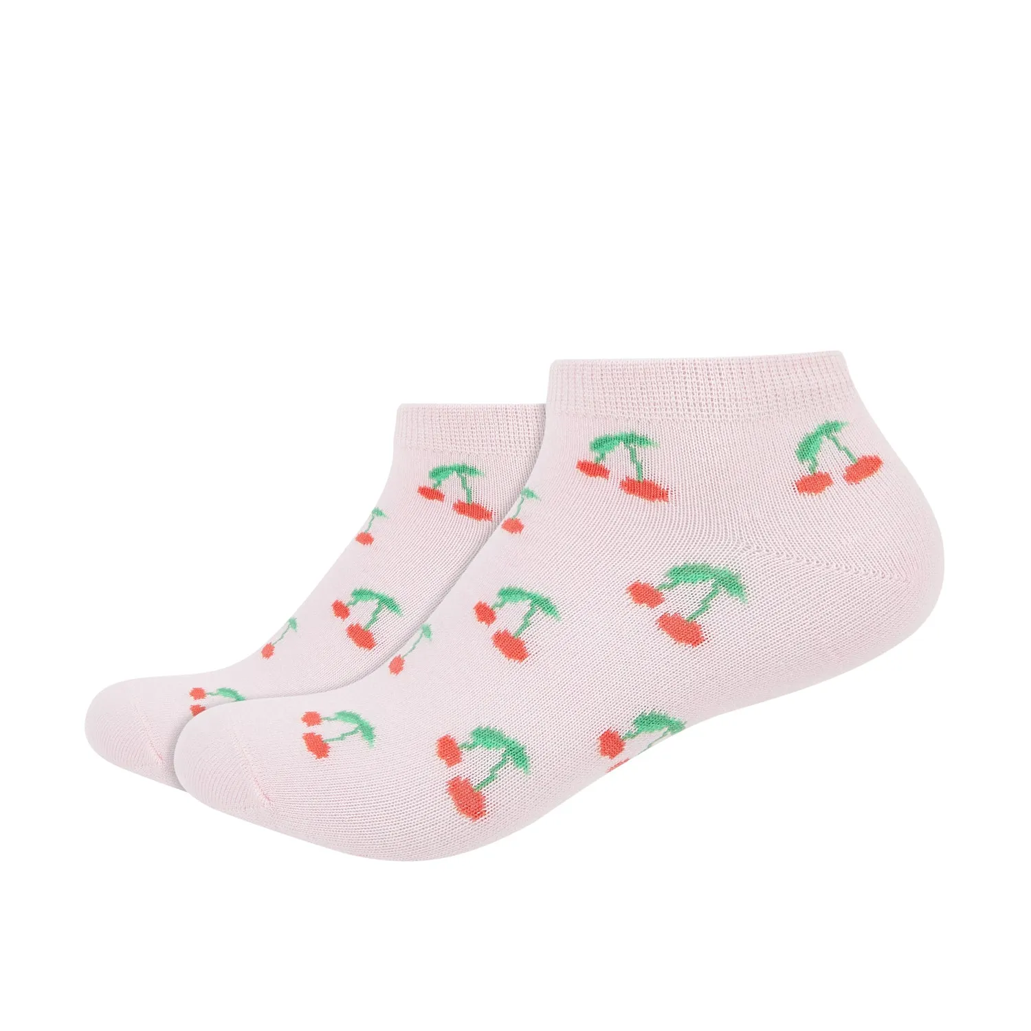 Cherry Printed Ankle Socks