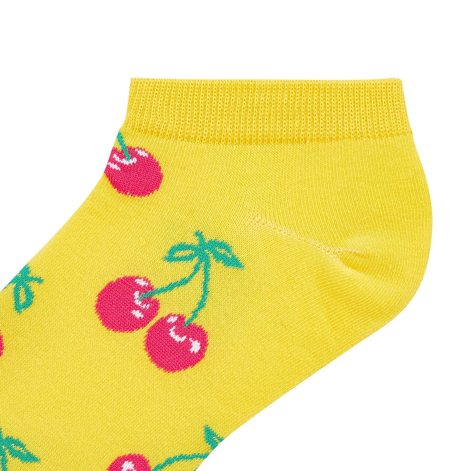 Cherry Printed Ankle Socks