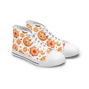 Chocolate Chip and Biscuit Cookies Women's High Top Sneakers