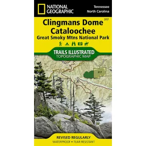 Clingmans Dome, Cataloochee: Great Smoky Mountains National Park Map