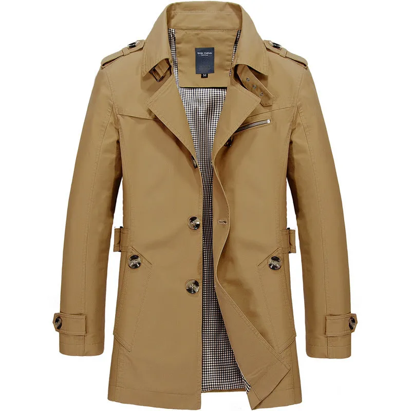 Cotton Trench Coat For Men