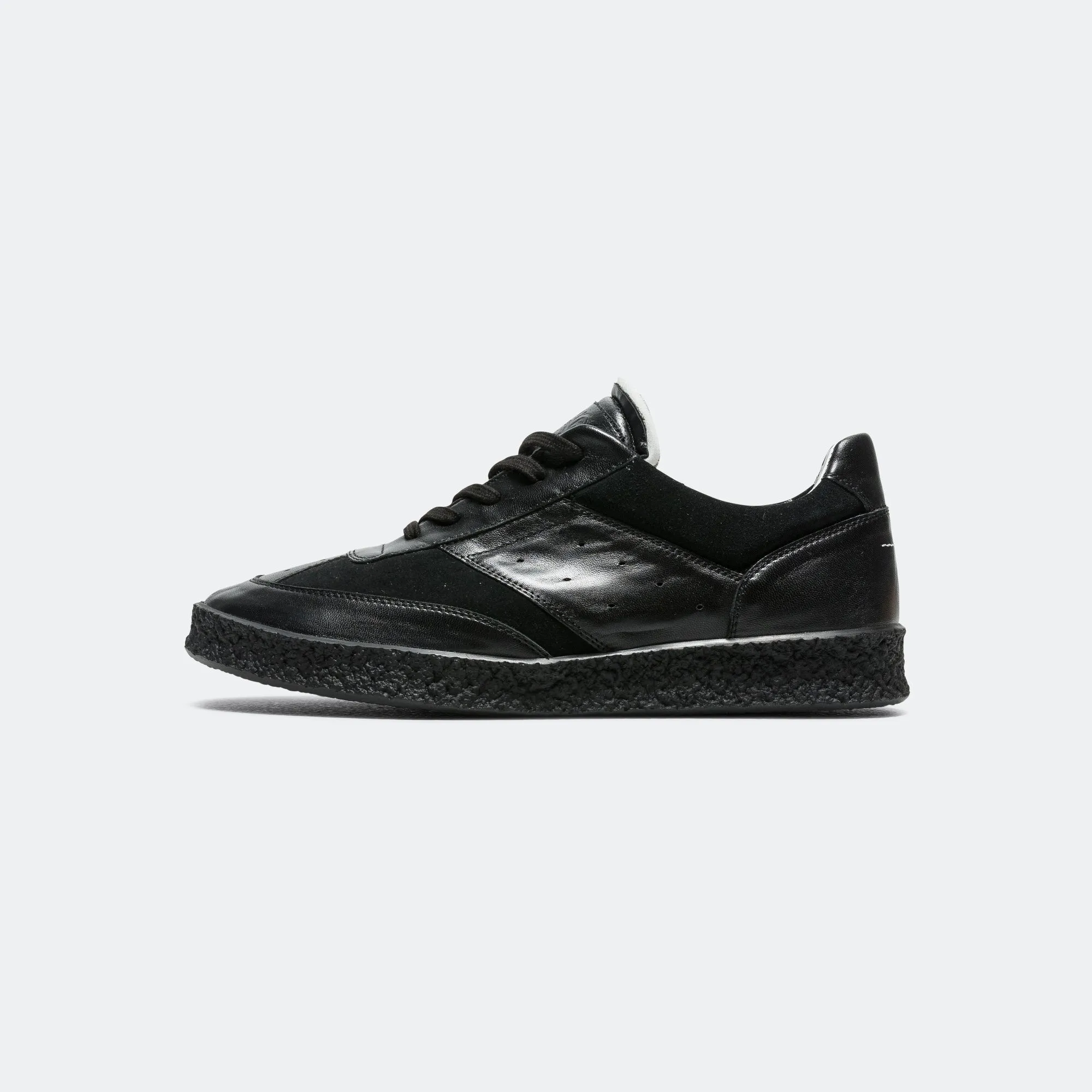 Court Sneakers - Black Leather