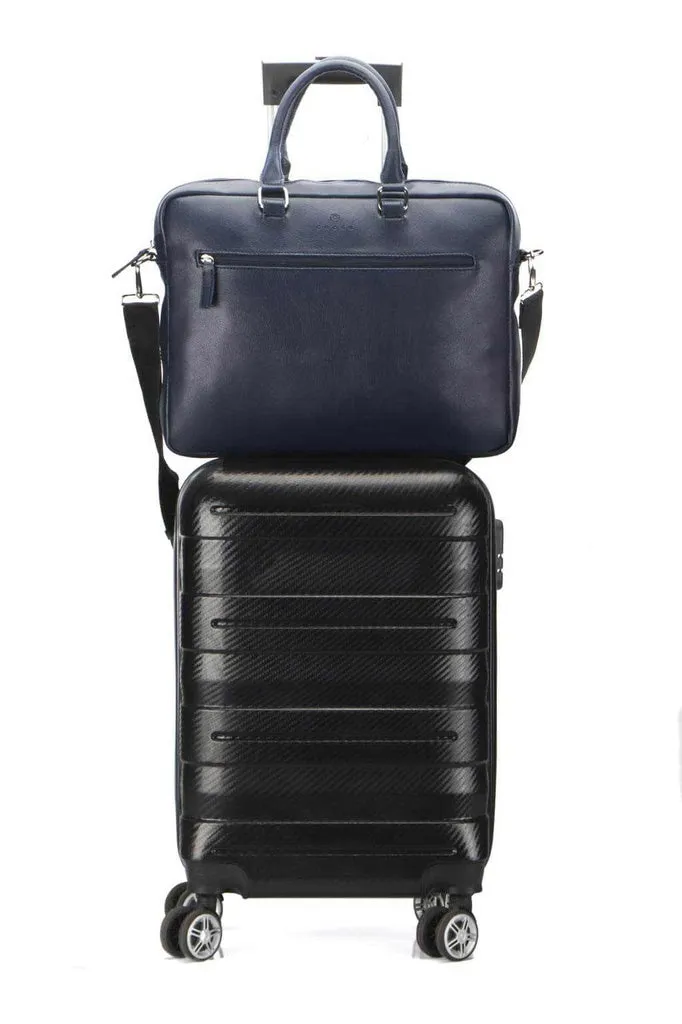 Cross Jasper Office Laptop Briefcase | Navy Blue