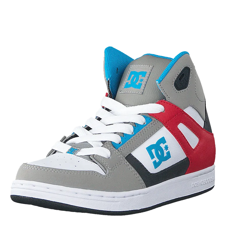 Dc Kids Rebound Shoe Grey/Grey/Red