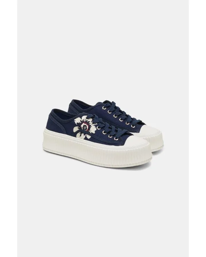 Dorothee Schumacher Floral Sportiness Embroidered Sneaker