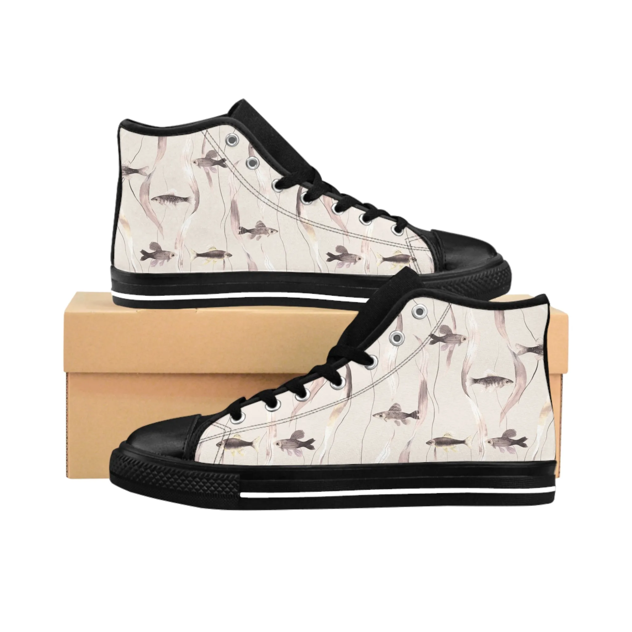 Fish and Seaweed Women's Classic Sneakers