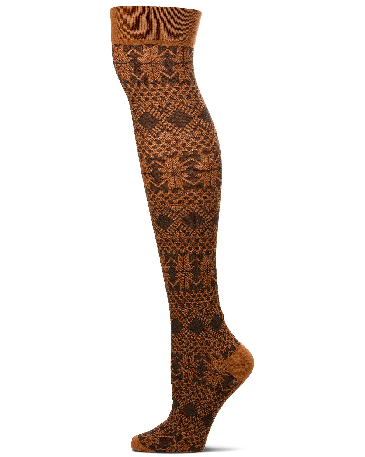 Flake Zone Cotton Blend Over The Knee Warm Socks