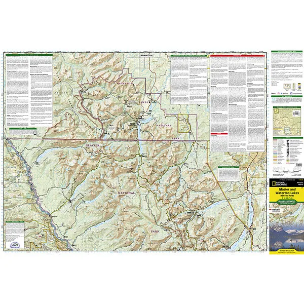 Glacier and Waterton Lakes National Parks Map