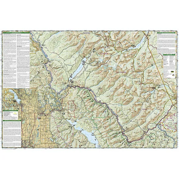 Glacier and Waterton Lakes National Parks Map