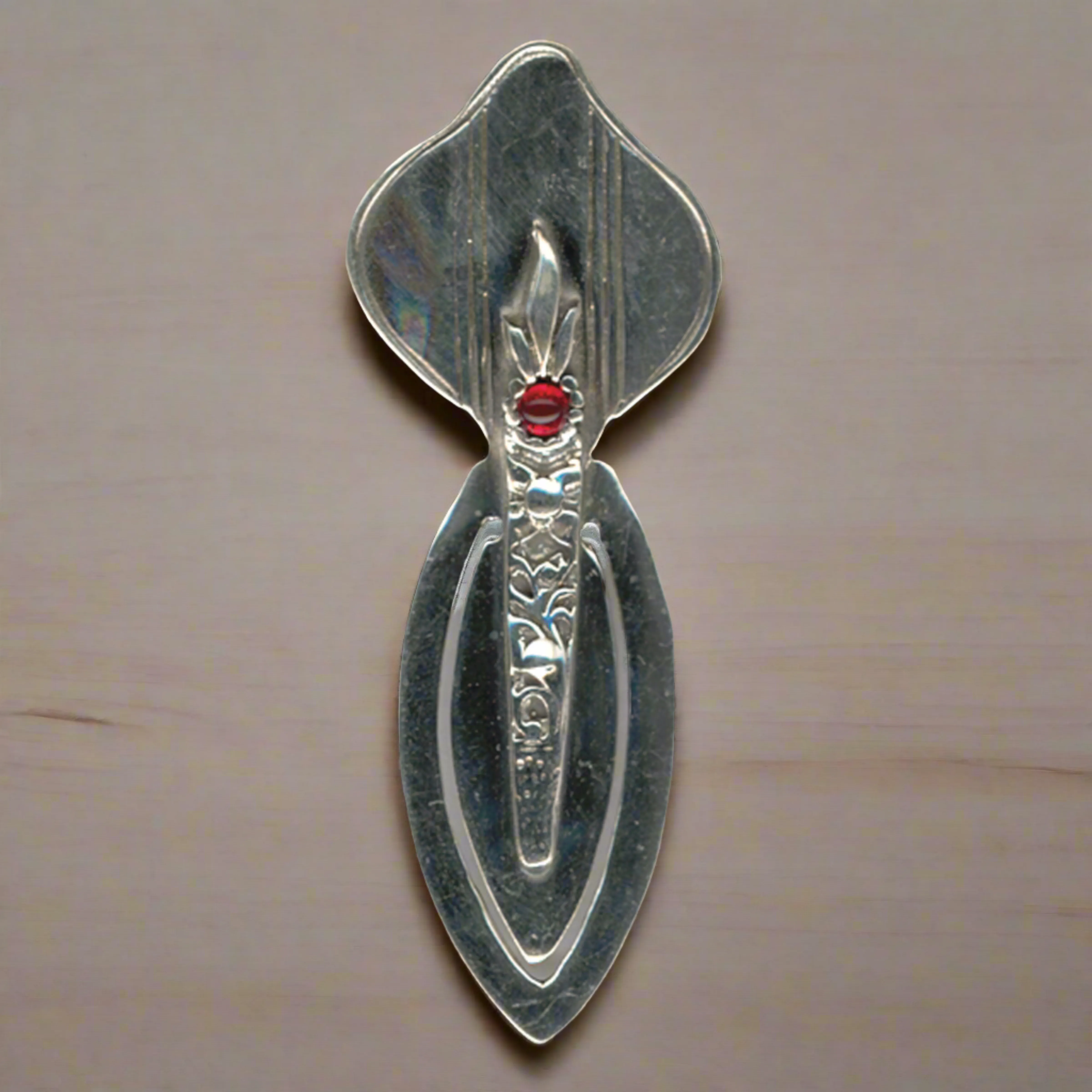 Greek Handmade Bookmark in Sterling Silver with zircon (PH-13)