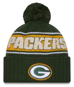 Green Bay Packers 2024 Sideline Pom Cuffed Knit Hat