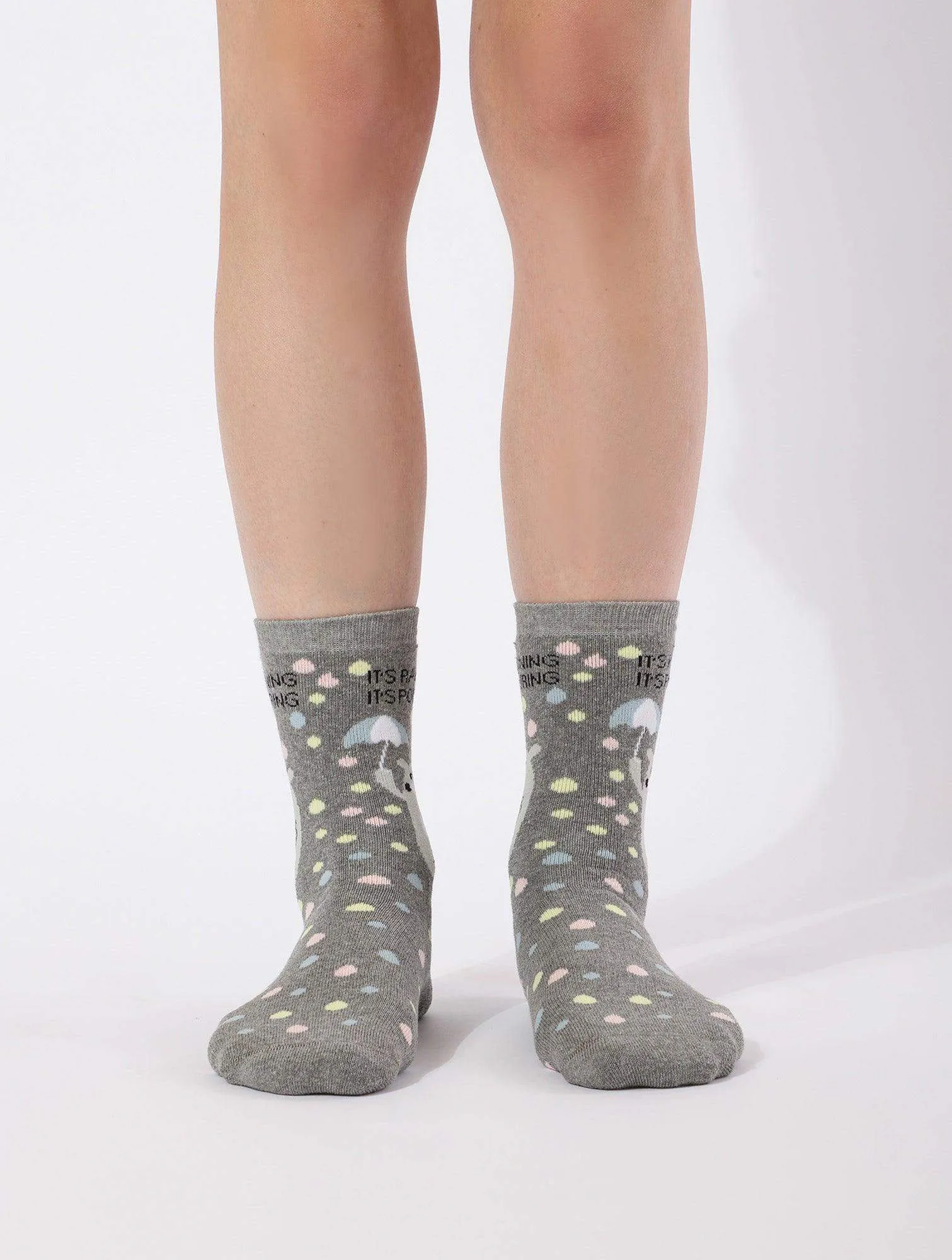 High Ankle Printed Socks