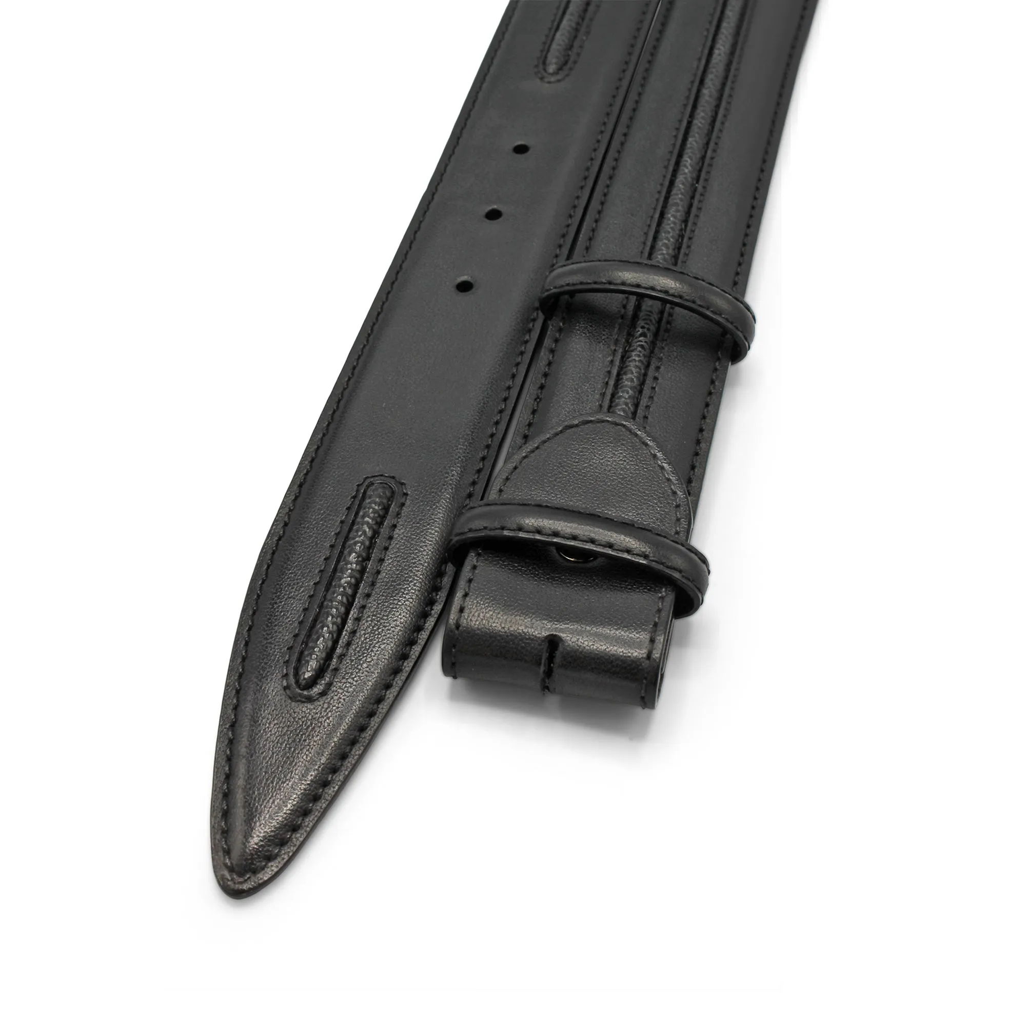 Hitchcock Welt Detail Burnished Belt Strap