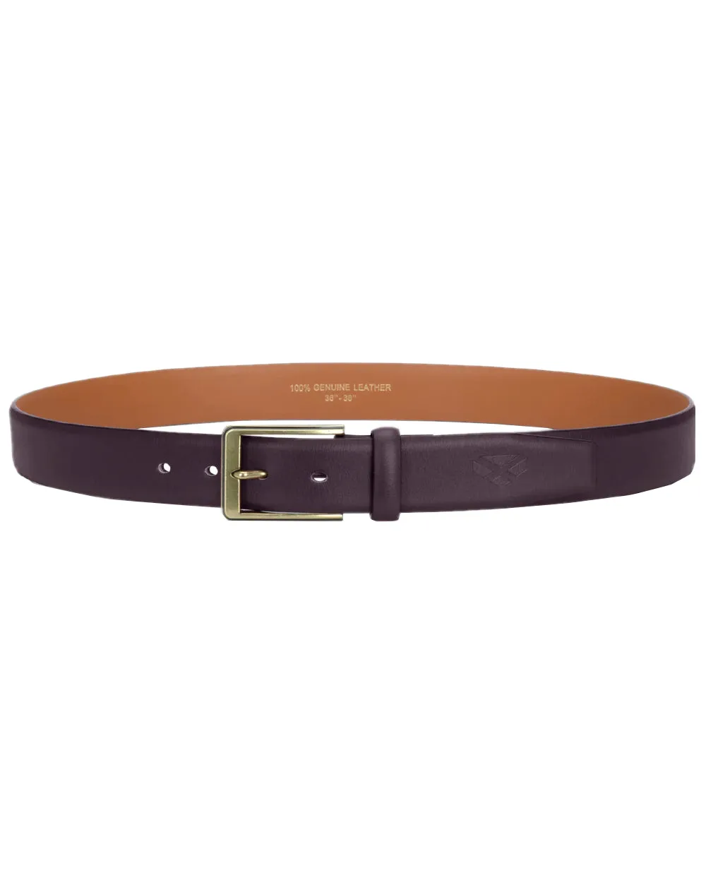 Hoggs of Fife Feather Edge Leather 35mm Belt