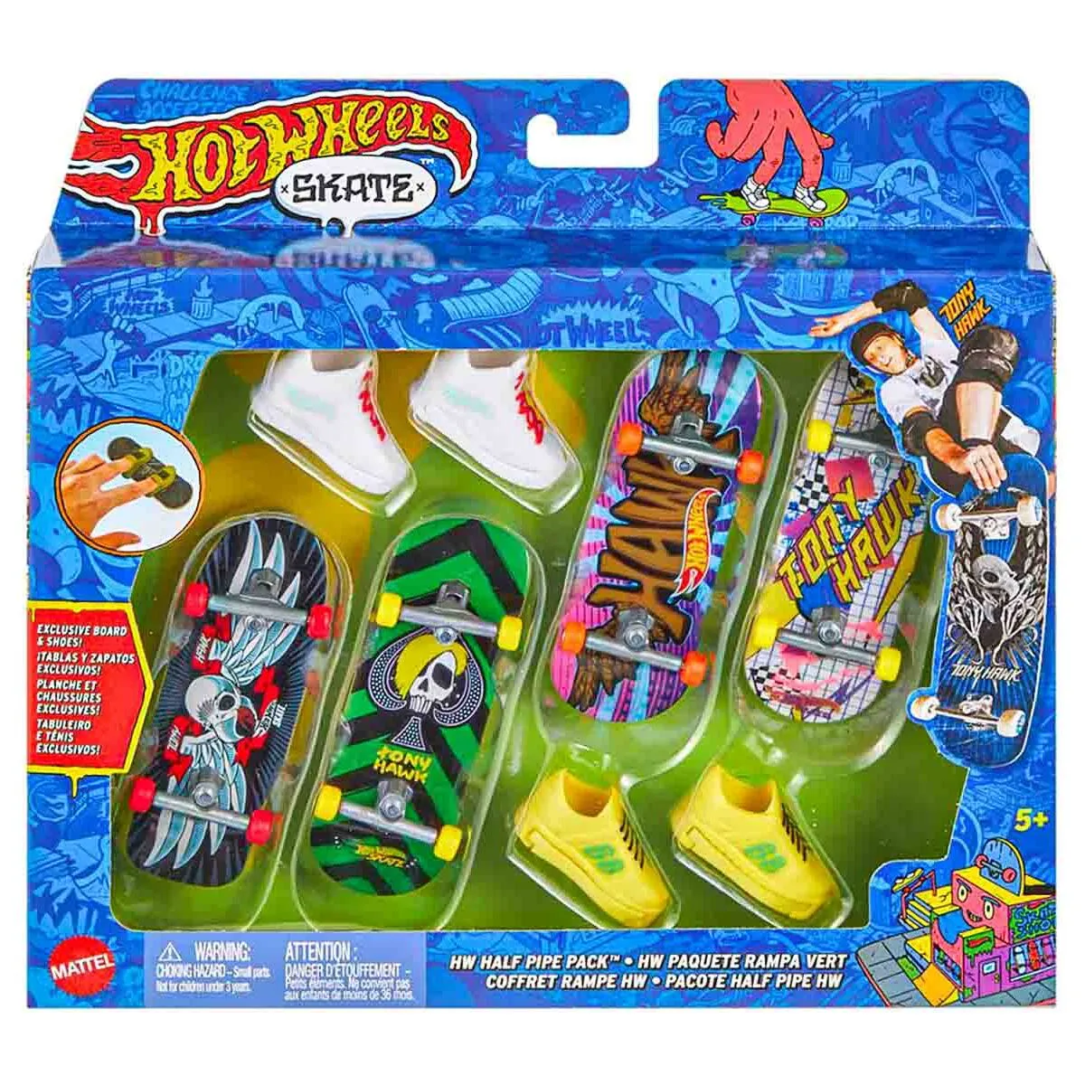 Hot Wheels Skate Half Pipe Pack Fingerboards