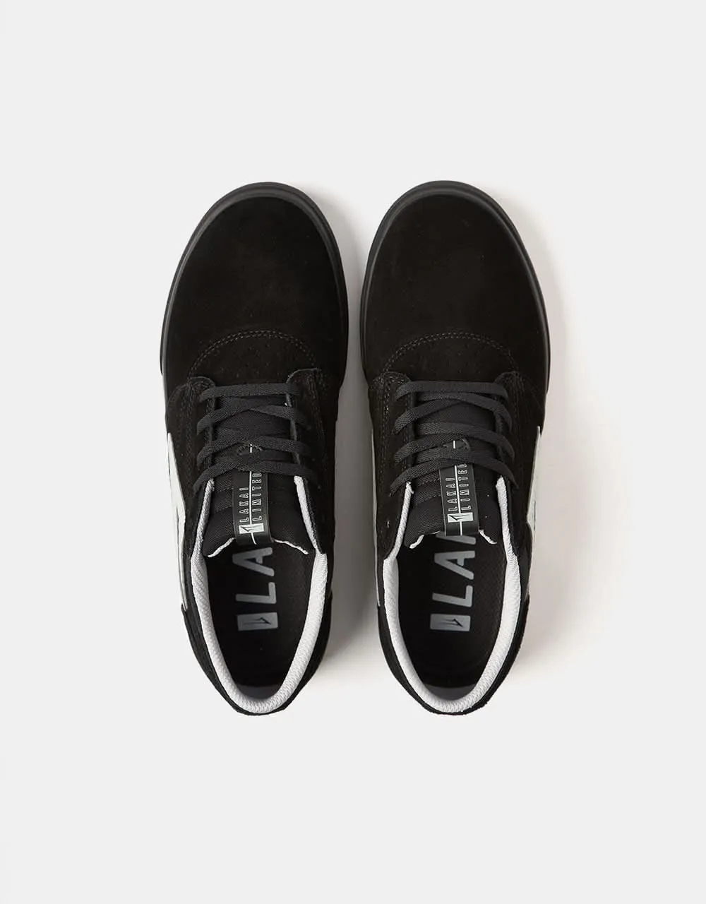 Lakai Griffin Skate Shoes - Black/Black Suede