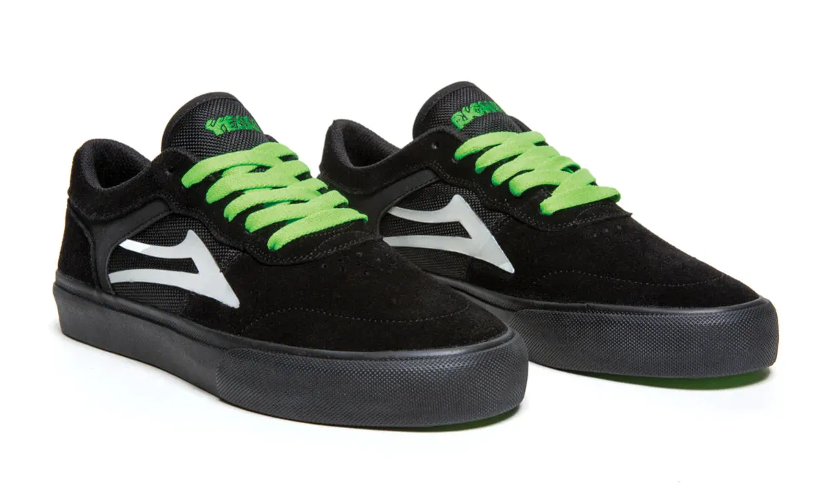 Lakai x Yeah Right Staple Skate Shoes - Black/UV Green