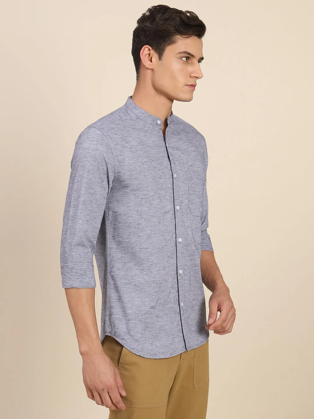 Men's Blue Casual Shirts For Comfortable And Stylish Look For Morning To Evening Look