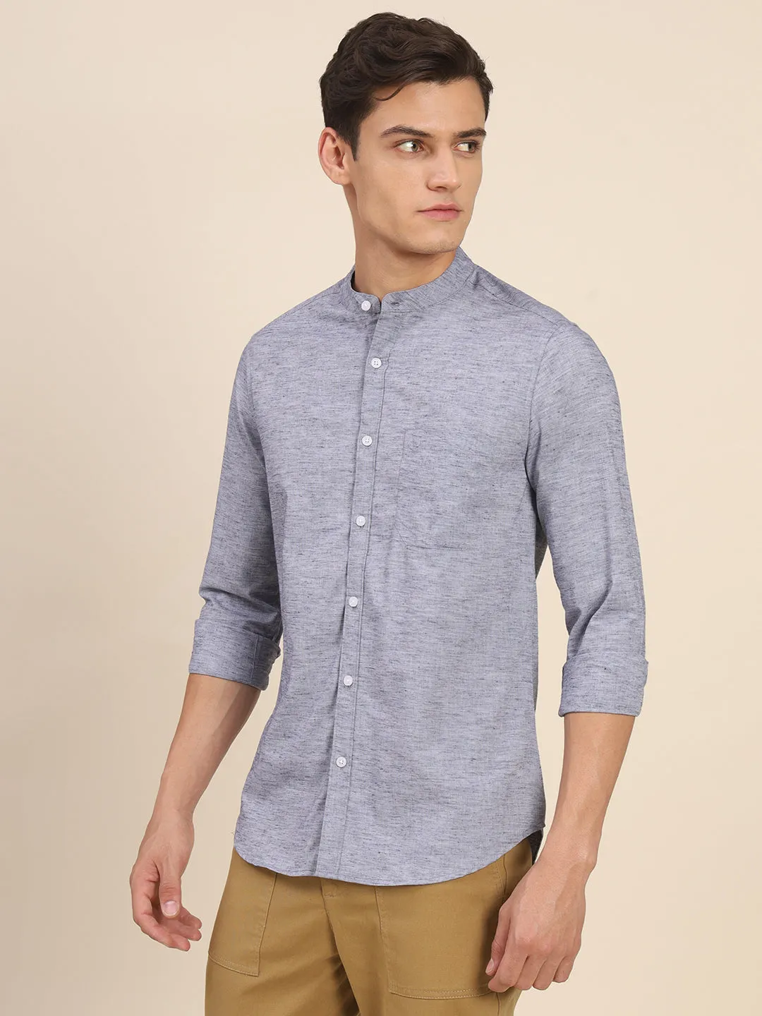 Men's Blue Casual Shirts For Comfortable And Stylish Look For Morning To Evening Look