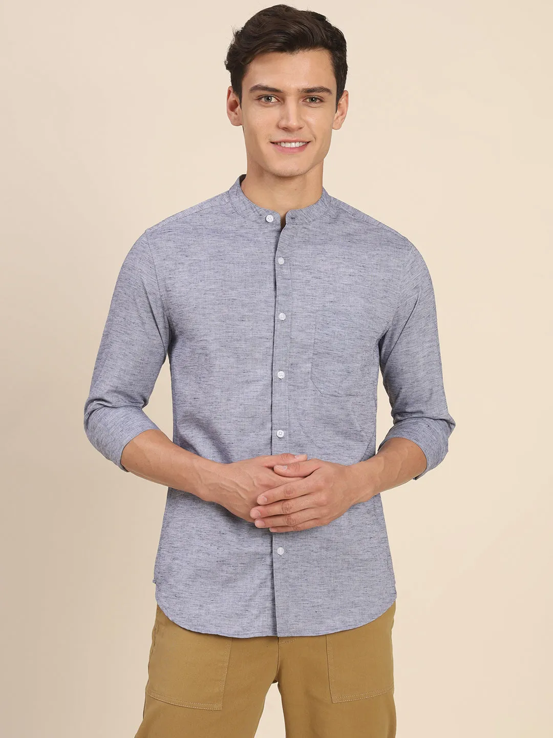 Men's Blue Casual Shirts For Comfortable And Stylish Look For Morning To Evening Look