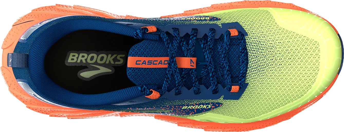 Men's Cascadia 17 (395 - Sharp Green/Navy/Firecracker)