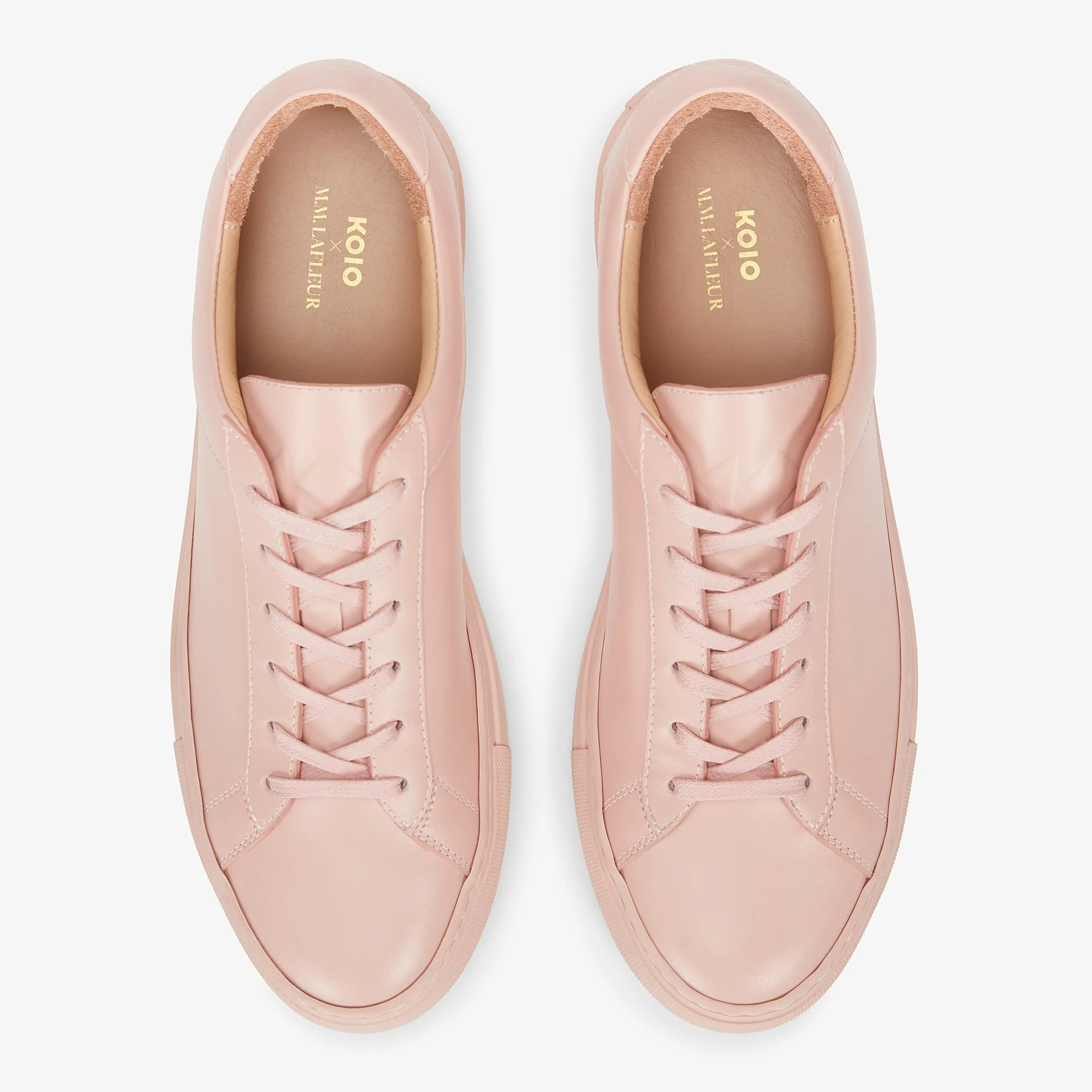 M.M.LaFleur x Koio Capri Low-Top Sneakers - Leather :: Azalea