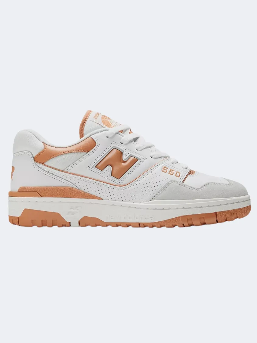 New Balance 550 Women Lifestyle Shoes Munsell White/Orange